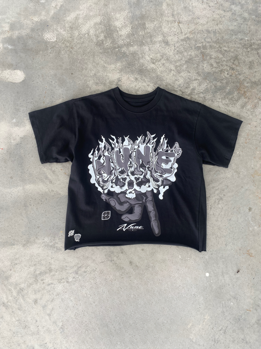 "DON'T BITE THE HAND THAT FEEDS YOU" BLK TEE